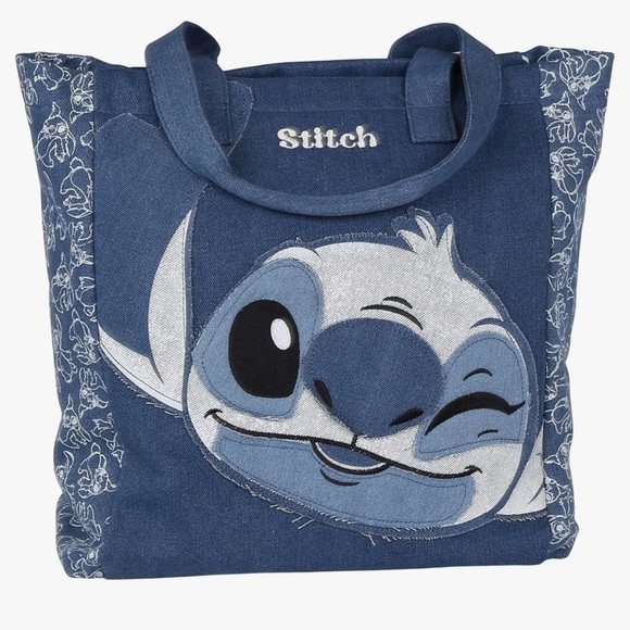Stitch Blue Denim Tote Bag - Picture 2 of 13